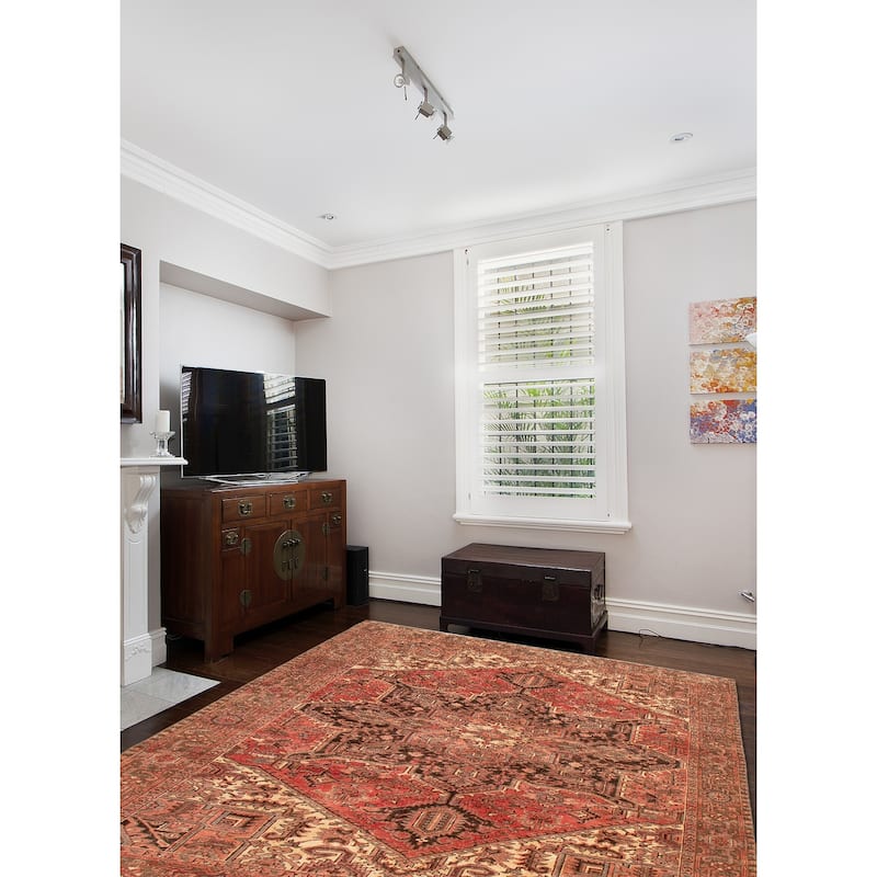 ECARPETGALLERY Hand-knotted Sarabi Red Wool Rug - 8'2 x 11'2