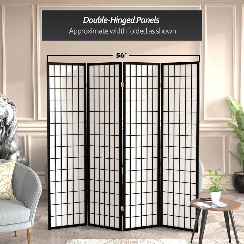 Wood and Rice Paper Windowpane Shoji Screen (China)