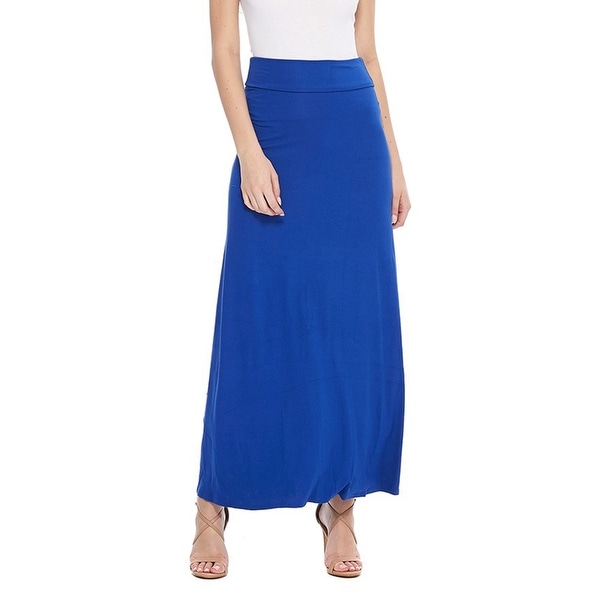 blue skirt long