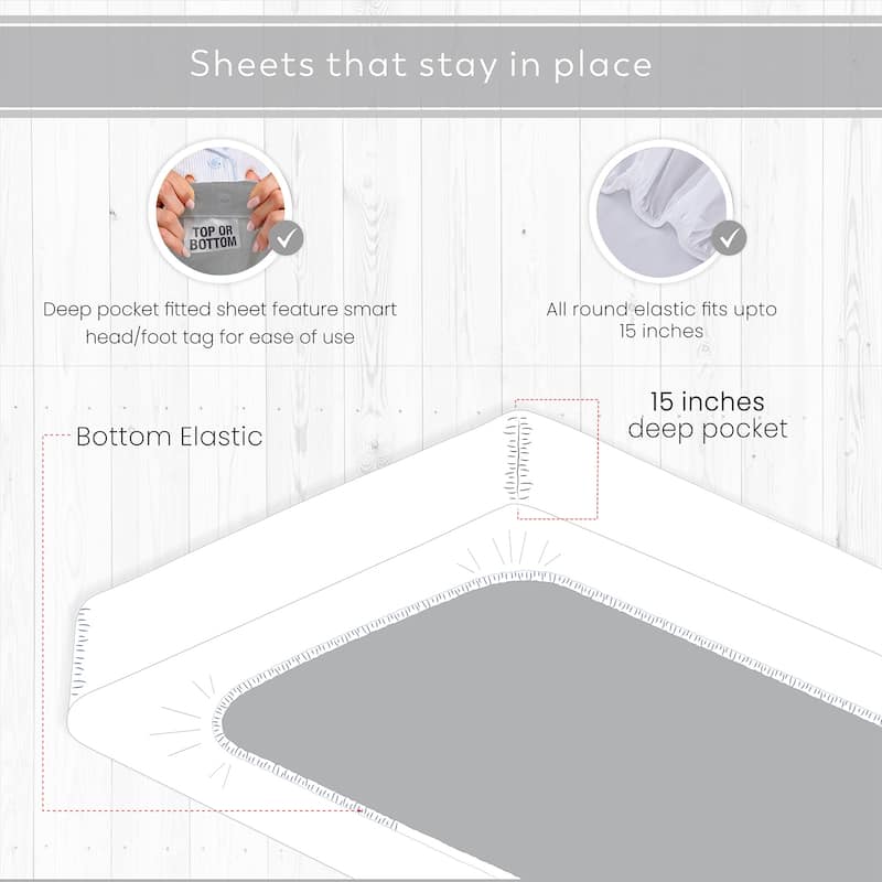 Color Sense Cotton 225TC Silky Wrinkle Resistant Sheet Set