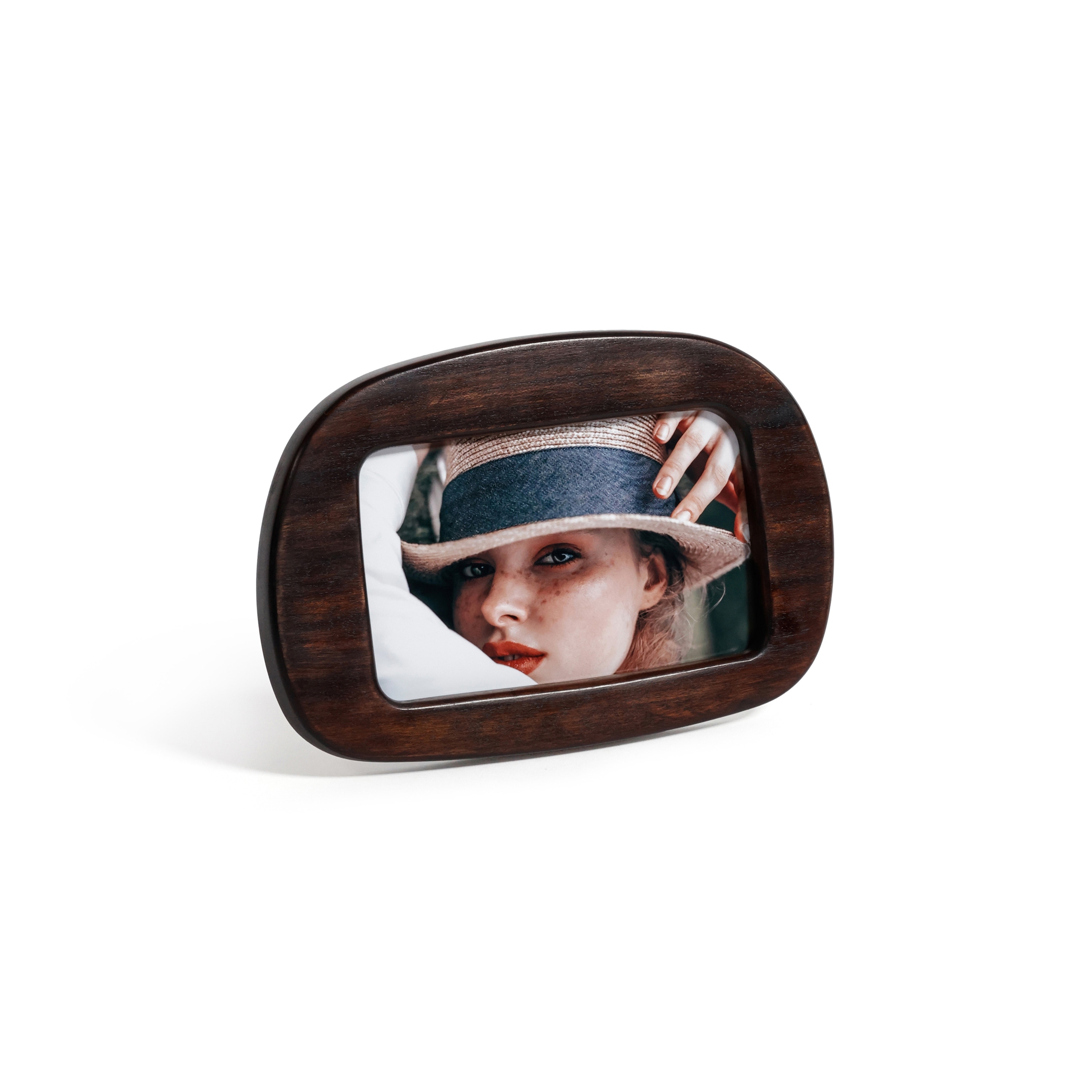 Dark Acacia Wood Photo Frame