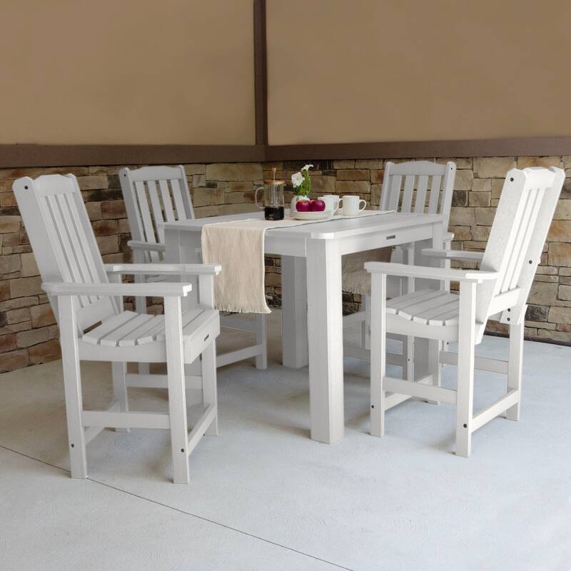 Lehigh 5-piece Outdoor Counter Height Dining Set - 42" x 42" Table
