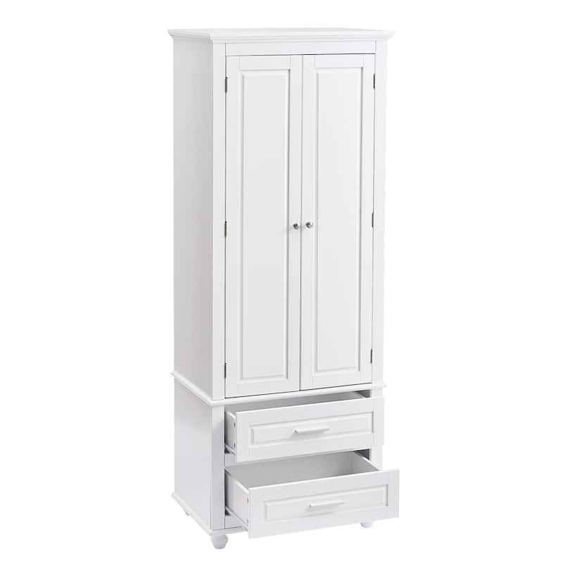 Merax Tall Storage Cabinet with Two Drawers