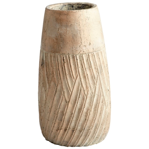 Cyan Design 08768 Sandy Ridge 17" Tall Terra Cotta Planter - Sandstone