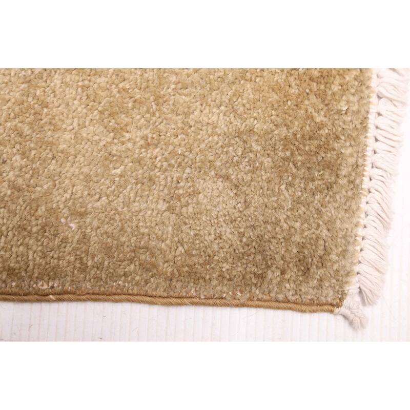 ECARPETGALLERY Hand-knotted Vibrance Khaki Wool Rug - 8'10 x 11'8