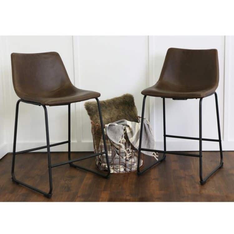 Landon Industrial Stool 26" (set of 6) - Brown