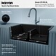 preview thumbnail 28 of 53, Karran Top Mount Double Equal Bowl Quartz Kitchen Sink - 33" x 22" x 9" - 33" x 22" x 9"
