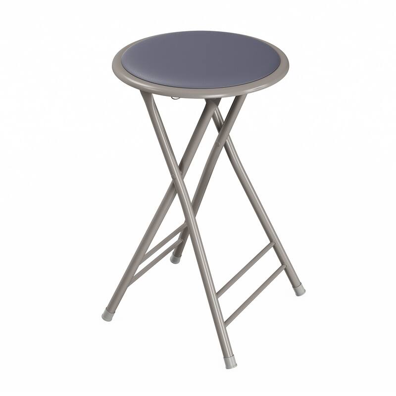 Trademark Home 24-Inch Folding Stool with 225lb Capacity