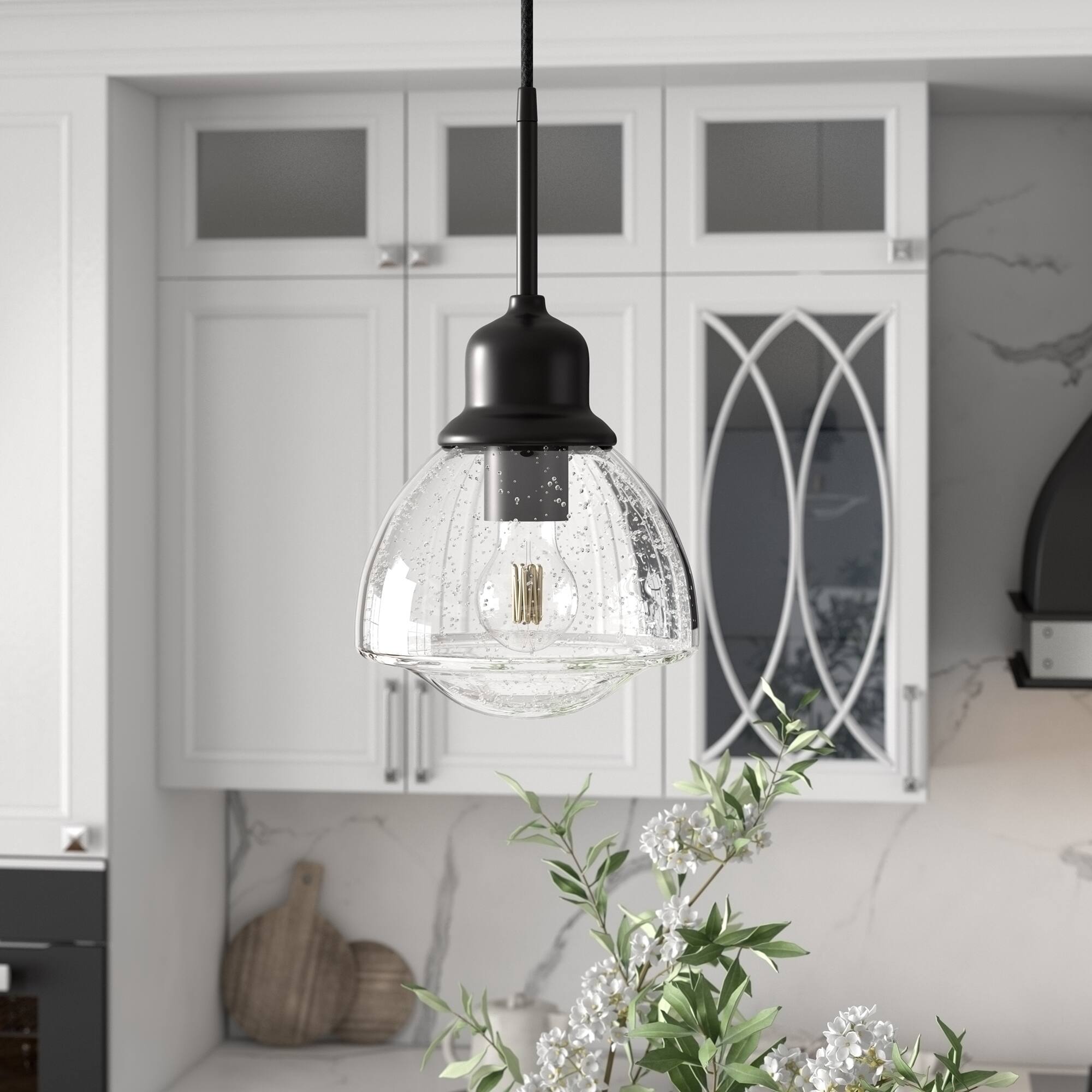 Option Blackened Bronze and Seeded Glass