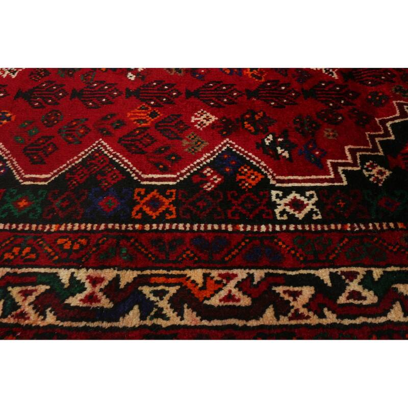 ECARPETGALLERY Hand-knotted Melis Vintage Red Wool Rug - 5'7 x 8'9