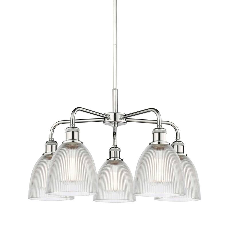 Innovations Lighting 516-5CR-15-24 Castile Chandelier Castile 5 Light - Polished Chrome / Clear