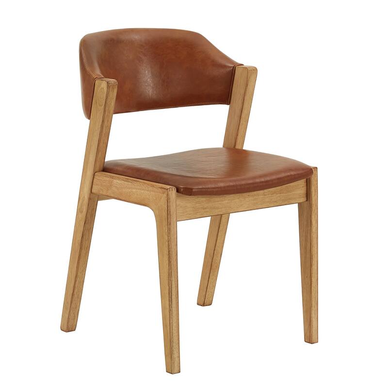 Pitea Scandinavian Wood Finish Dining Chairs (Set of 2) by iNSPIRE Q Modern