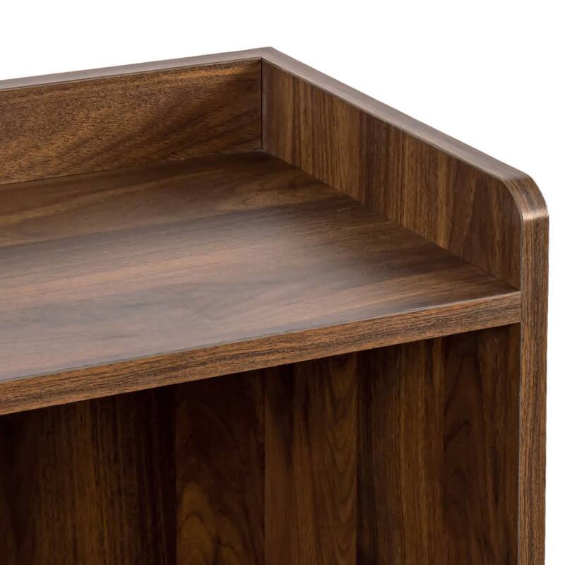 Sideboard with Sliding Glass Doors & Drawers, Freestanding Wooden Storage Cabinet, Coffee Bar Cabinet with Wine Racks