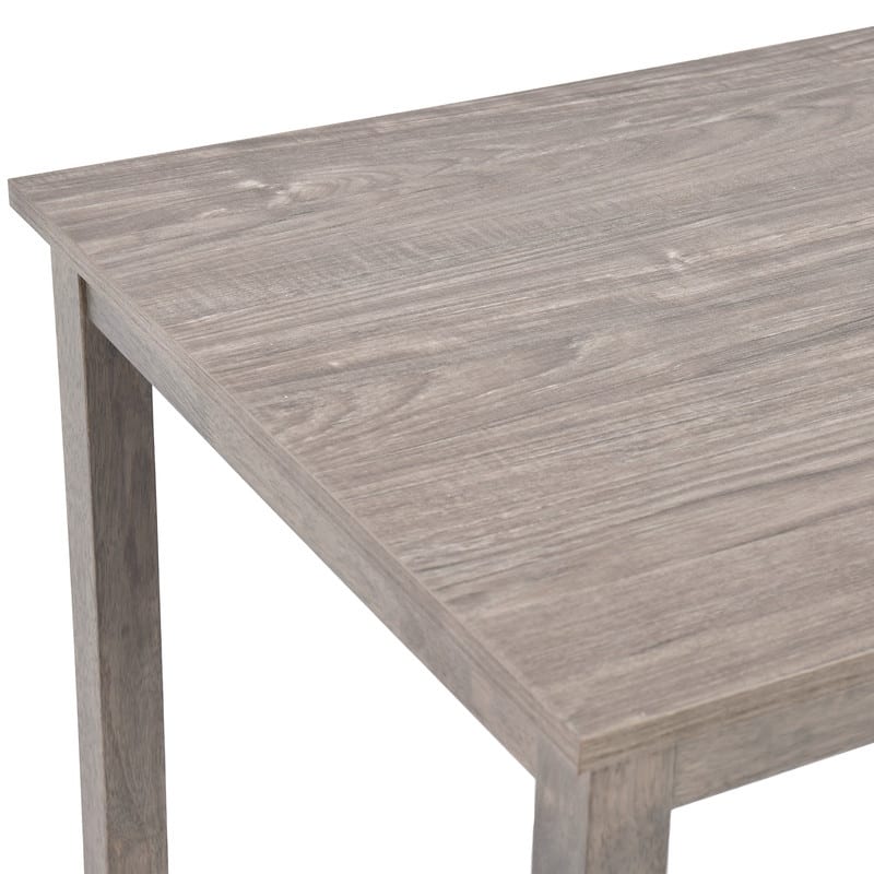 5-Piece Farmhouse Wooden Dining Room Set (42.5"L x 27"D x 30"H Table+4 Chairs)