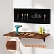 preview thumbnail 7 of 7, Mcombo Wall Mounted Workbench with Solid Wooden Tabletop for Garage, Laundry, Folding Worktable for Home, Office, Washroom, AD90