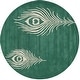 preview thumbnail 34 of 60, SAFAVIEH Handmade Soho Simi Peacock Feather N.Z. Wool Rug