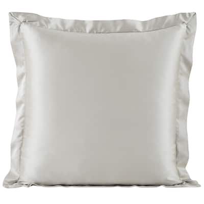 HiEnd Accents High Shine Satin Euro Sham, 27"x27"