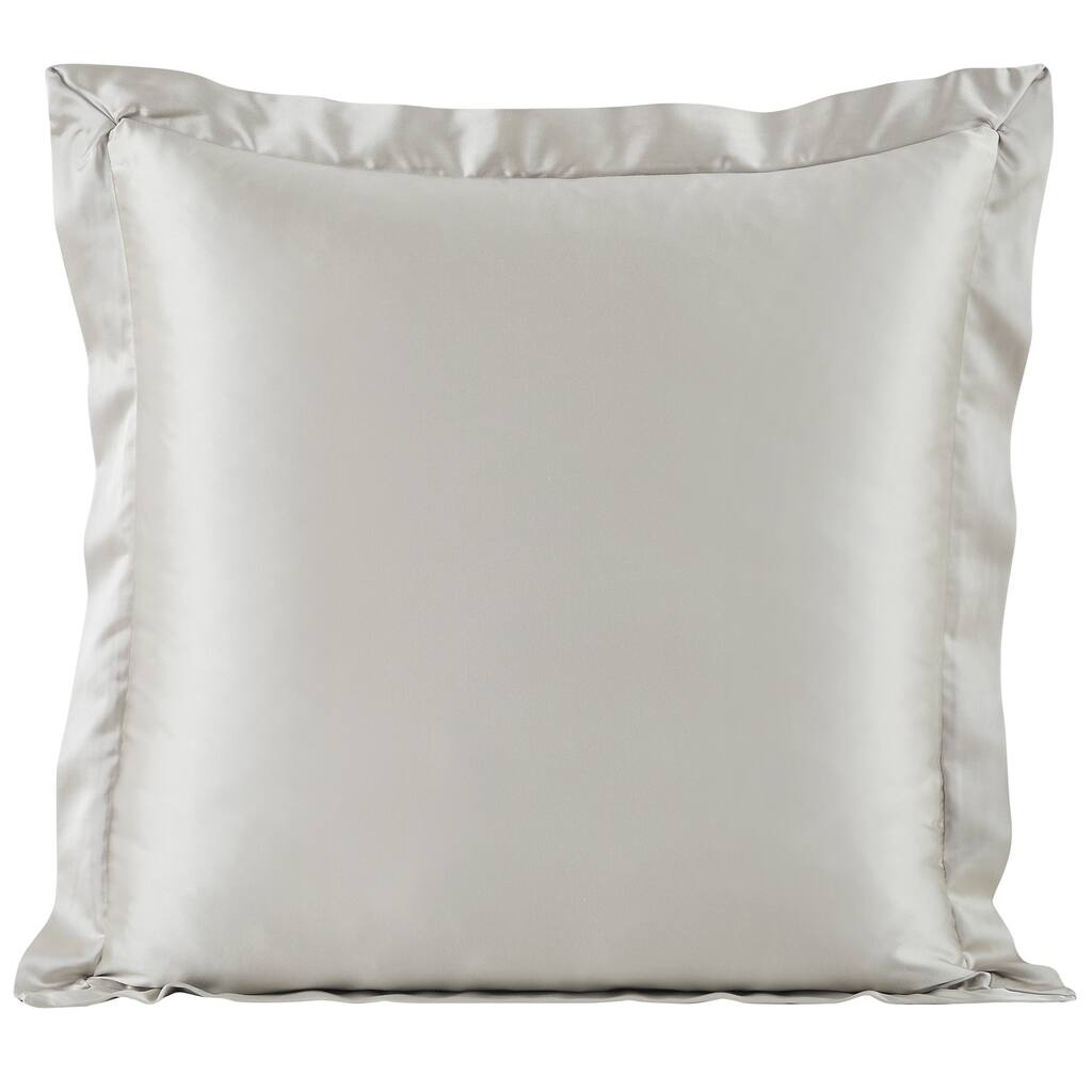 HiEnd Accents High Shine Satin Euro Sham, 27"x27"