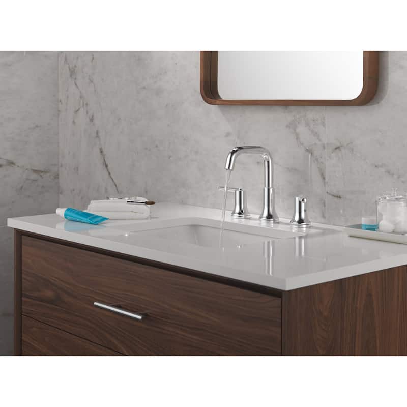 Delta 3554-MPU-DST Trinsic 1.2 GPM Widespread Bathroom Faucet with