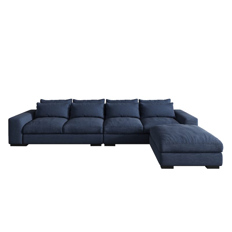 Modern Sectional Sofa with Feather and Down