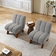 preview thumbnail 47 of 47, Art Leon Set of 2 Comfortable Armless Accent Chair Sectional