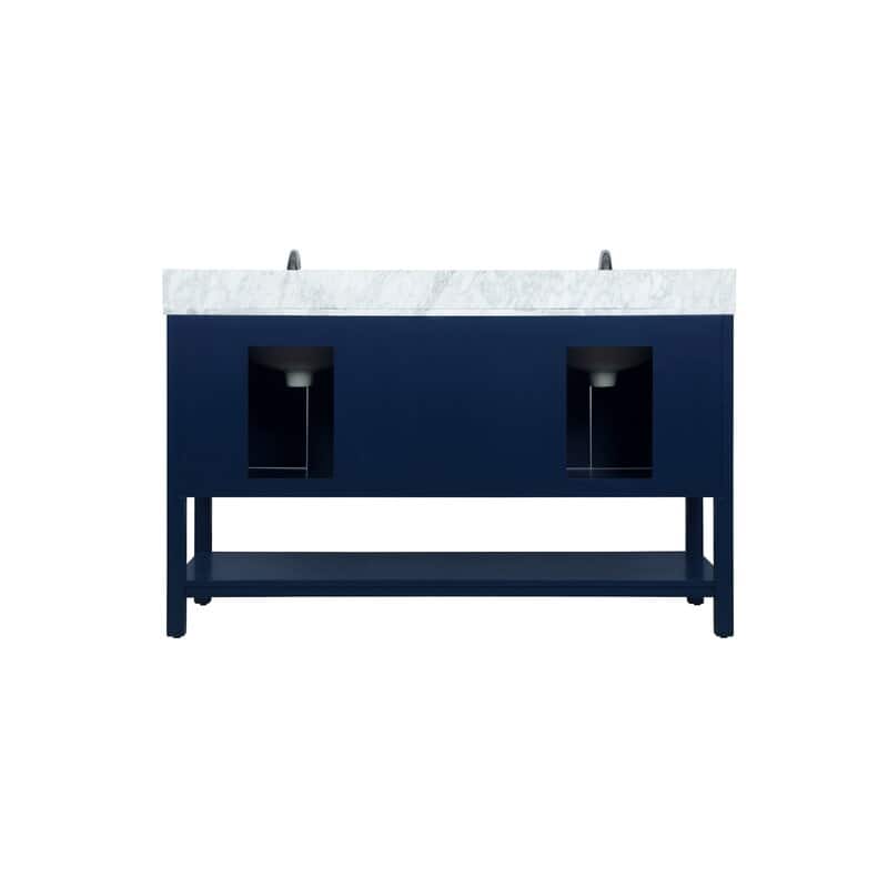 Modern 60" Double Bathroom Vanity Sink - 60"x21.5"x35"