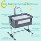 preview thumbnail 6 of 8, Gymax Portable Baby Bed Side Crib Height Adjustable W/ Music Box & - See Details