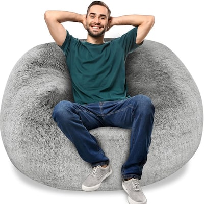 4FT Giant Fur Bean Bag Chair Cover (No Filler)