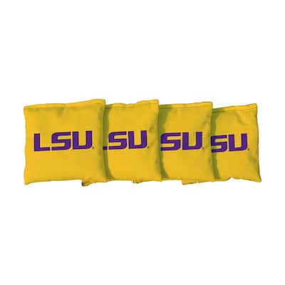 Louisiana State University LSU Tigers Yellow Cornhole Bags