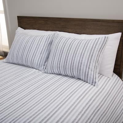 Rizzy Home Blackberry Grove Natural Striped Comforter Set