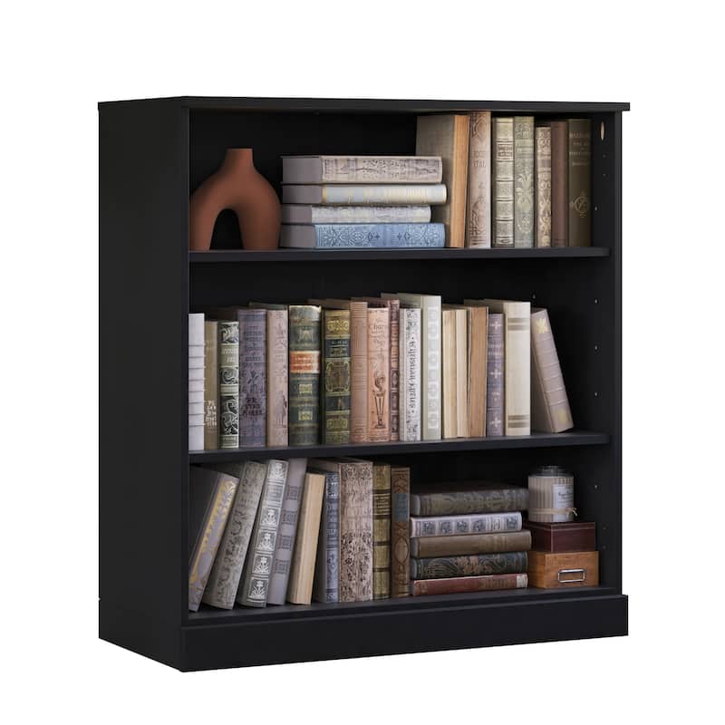 100% Solid Wood 3-shelf Bookcase with Optional Doors by Palace Imports