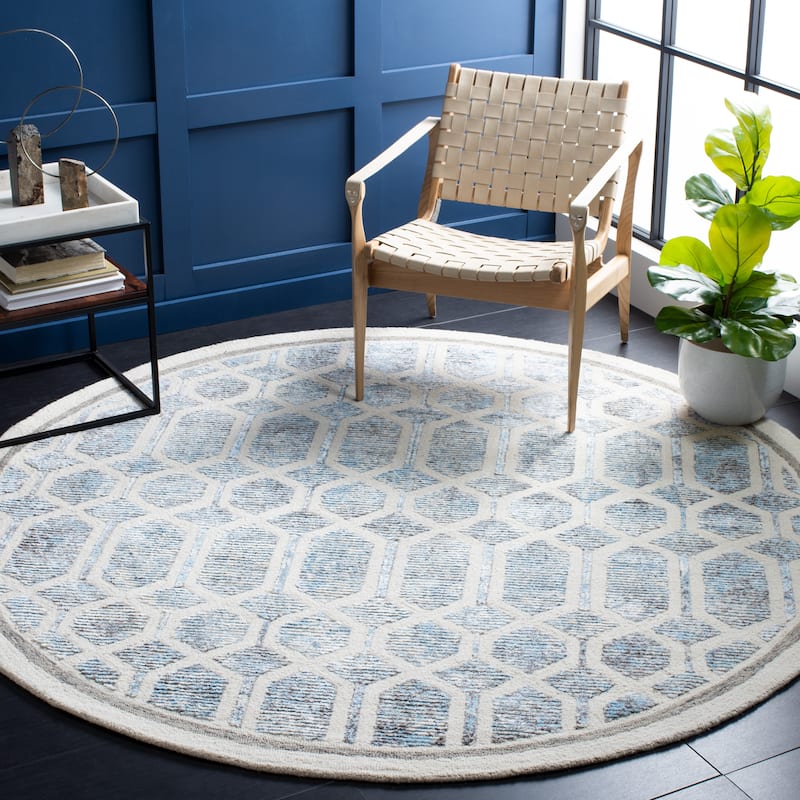 SAFAVIEH, Handmade Artistry Poulia Geometric Wool Rug