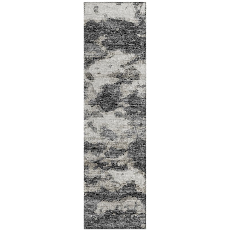 Indoor/ Outdoor Accord Modern Waves Washable Rug New