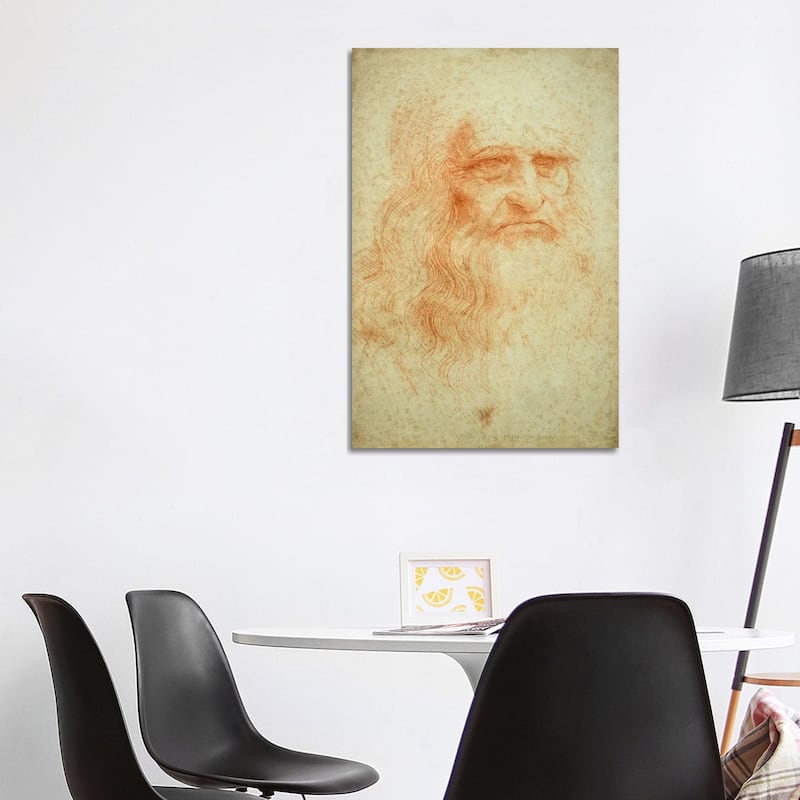 iCanvas "Self Portrait, c.1515-16 (Musei Reali Torino)" by Leonardo da Vinci Canvas Print - 40x26x1.5