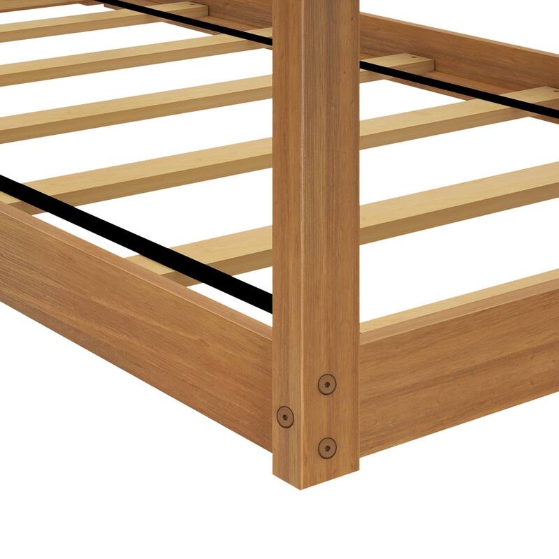 Max and Lily Classic Twin Floor House Bed