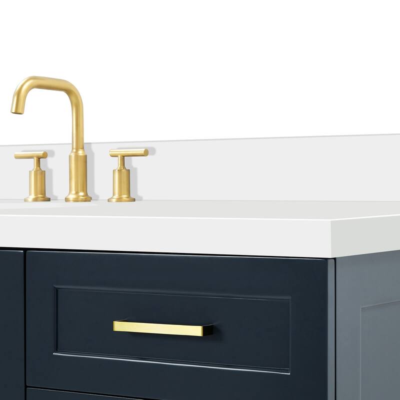 Ariel Q067SWQOVO Taylor 67" Free Standing Single Basin Vanity Set with