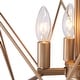 preview thumbnail 7 of 7, Rella Modern 4-light Lantern Chandeliers Brass Gold Pendant Lights for Dining Room - D15.5" x H81.5''