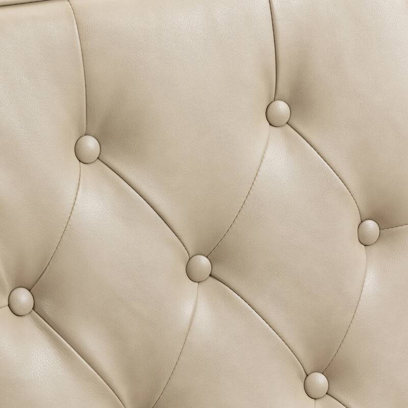 Camel Modern 29.33" High Back Upholstered Arm Chair with Sturdy Wood Legs and Nailheads for Living Room