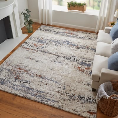 Grand Bazaar Odera Machine Made Abstract Modern Area Rug