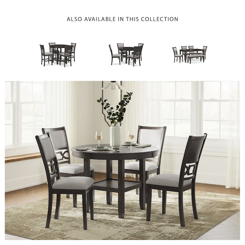 Signature Design by Ashley Langwest Dining Table and 4 Chairs (Set of 5)