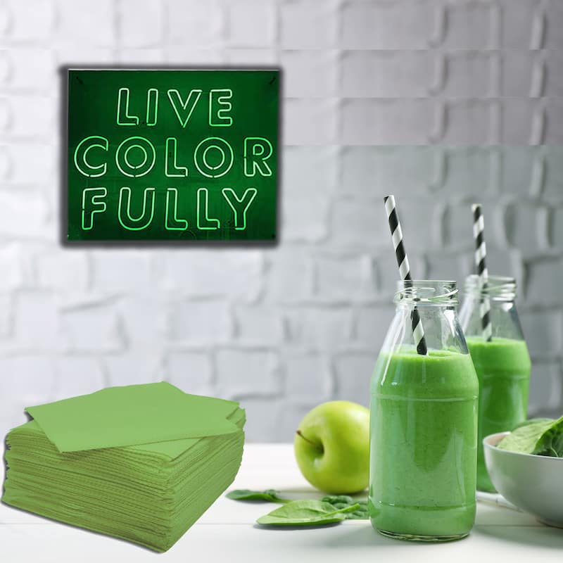 Renova Colored Dinner Disposable Paper Napkins Folded 1-Ply