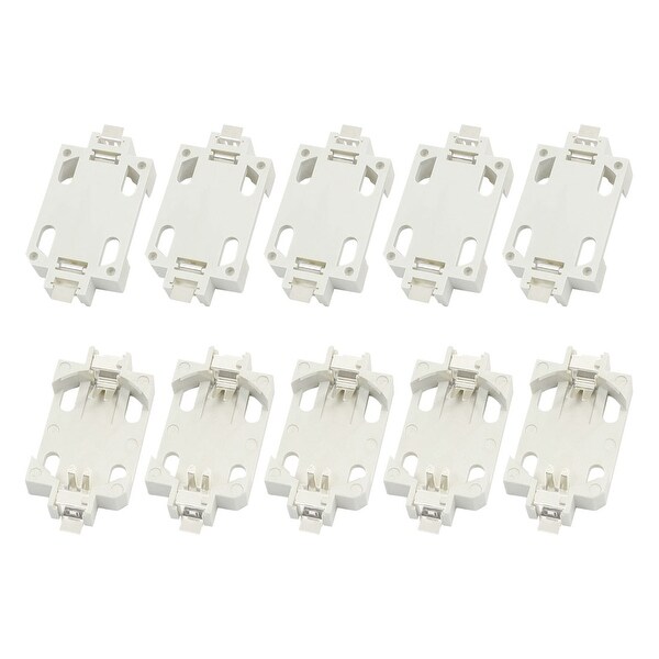 Unique Bargains 10pcs Plastic Housing CR2032 SMD Lithium Cell Button Battery Holder Socket