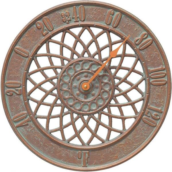 Shop Whitehall Spiral 14 Indoor Outdoor Wall Thermometer Copper