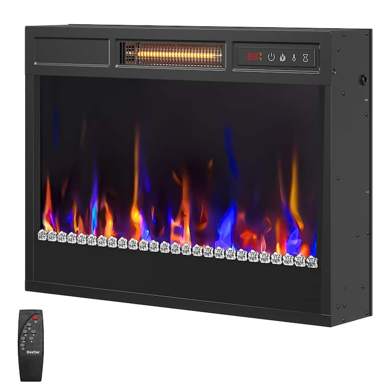 23 inch Electric Fireplace Heater Insert with Remote Control (1000-1500W) - 23 inch