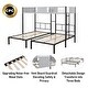 preview thumbnail 5 of 16, Twin Metal Triple Bunk Bed with Vent Board,Separatable into Three Beds