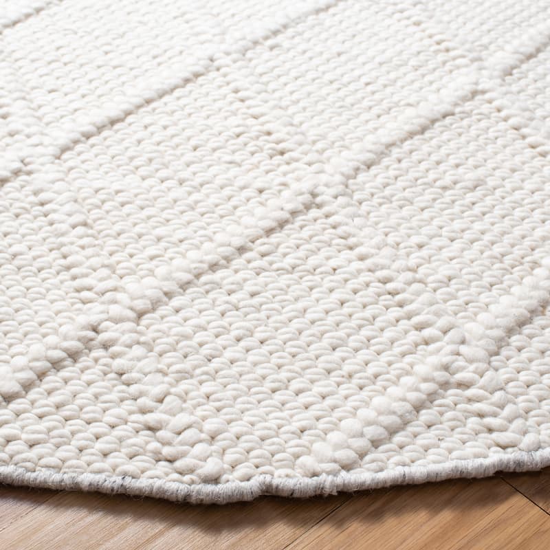 SAFAVIEH Handmade Natura Qiong Wool/ Viscose Trellis Rug