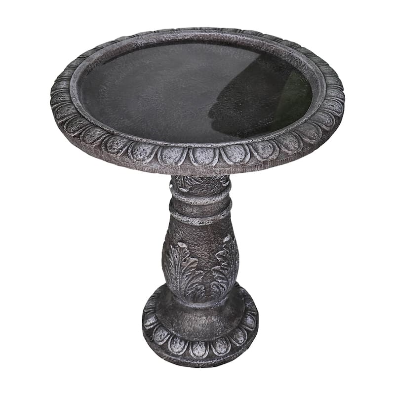 Outdoor Bird Bath for Garden Decor 24.4in H Concrete BirdBath for Patio