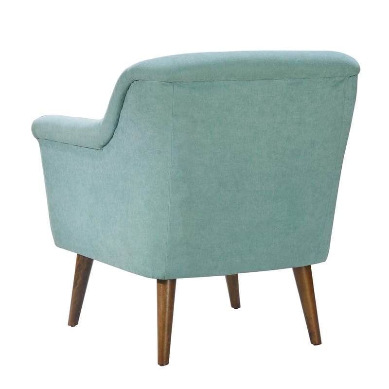 Mid-Century Modern Style 31.5" Steel Woven Fabric Oversized Armchair