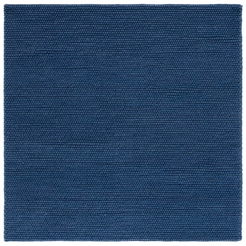 SAFAVIEH Handmade Natura Gonnie Wool Rug - 6' Square - Navy/Blue