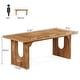 preview thumbnail 7 of 23, 70.89" Rectangle Dining Table for 6-8 People, Modern Simple Wood Kitchen Table